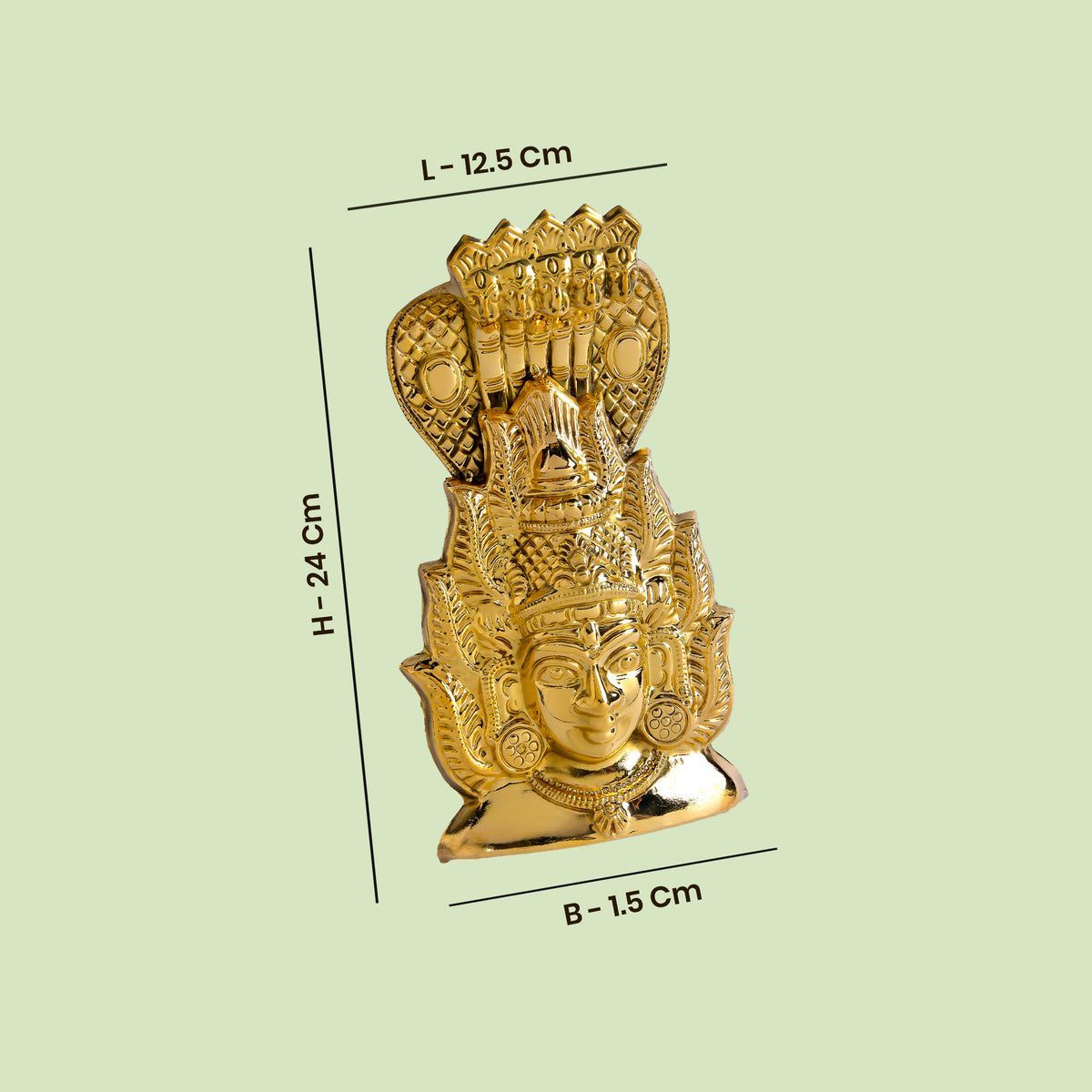 Amman Face - Sudar with Nagam for Temple Alankaram and Puja