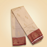 Amman Soft Silk Saree Flower Design - 4inch Border for Temple Festivals