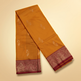 Amman Soft Silk Saree Flower Design - 4inch Border for Temple Festivals