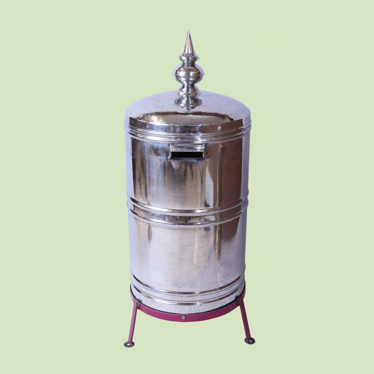 Hundi (Undiyal) SS Round 1.75 Feet for Prayer Offerings