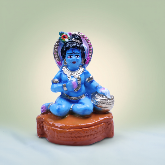 Krishnar Clay Doll with Butter