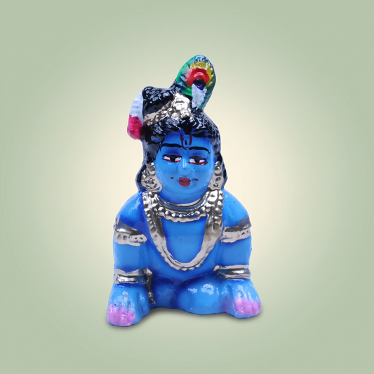 Krishnar Clay Doll - Thavazhum Krishnar