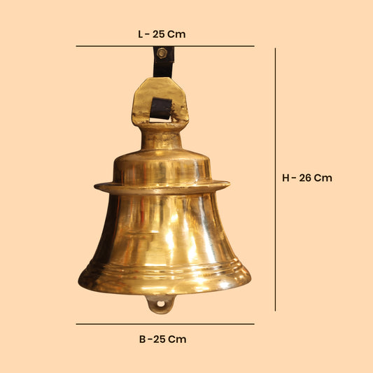 Brass Kovil Bell (Medium Size) for Puja Rituals