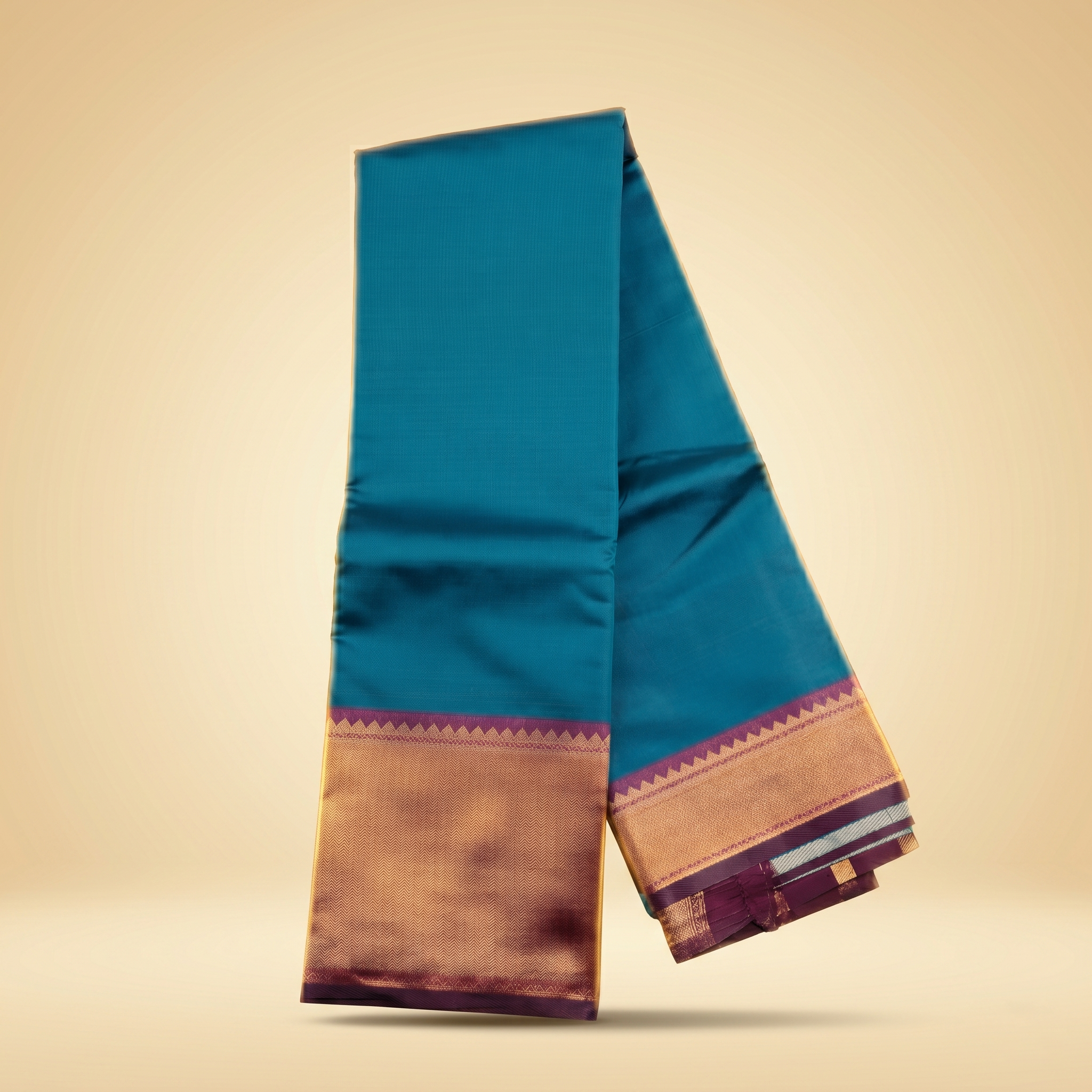 Amman Saree - Soft Silk with Plain 7inch Border for Goddess Decoration