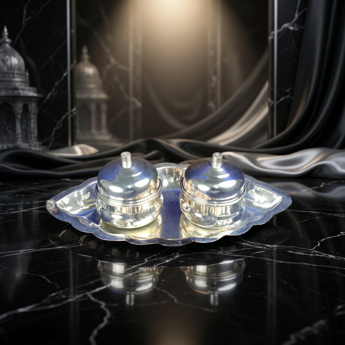 Kumkum Plate - German Silver