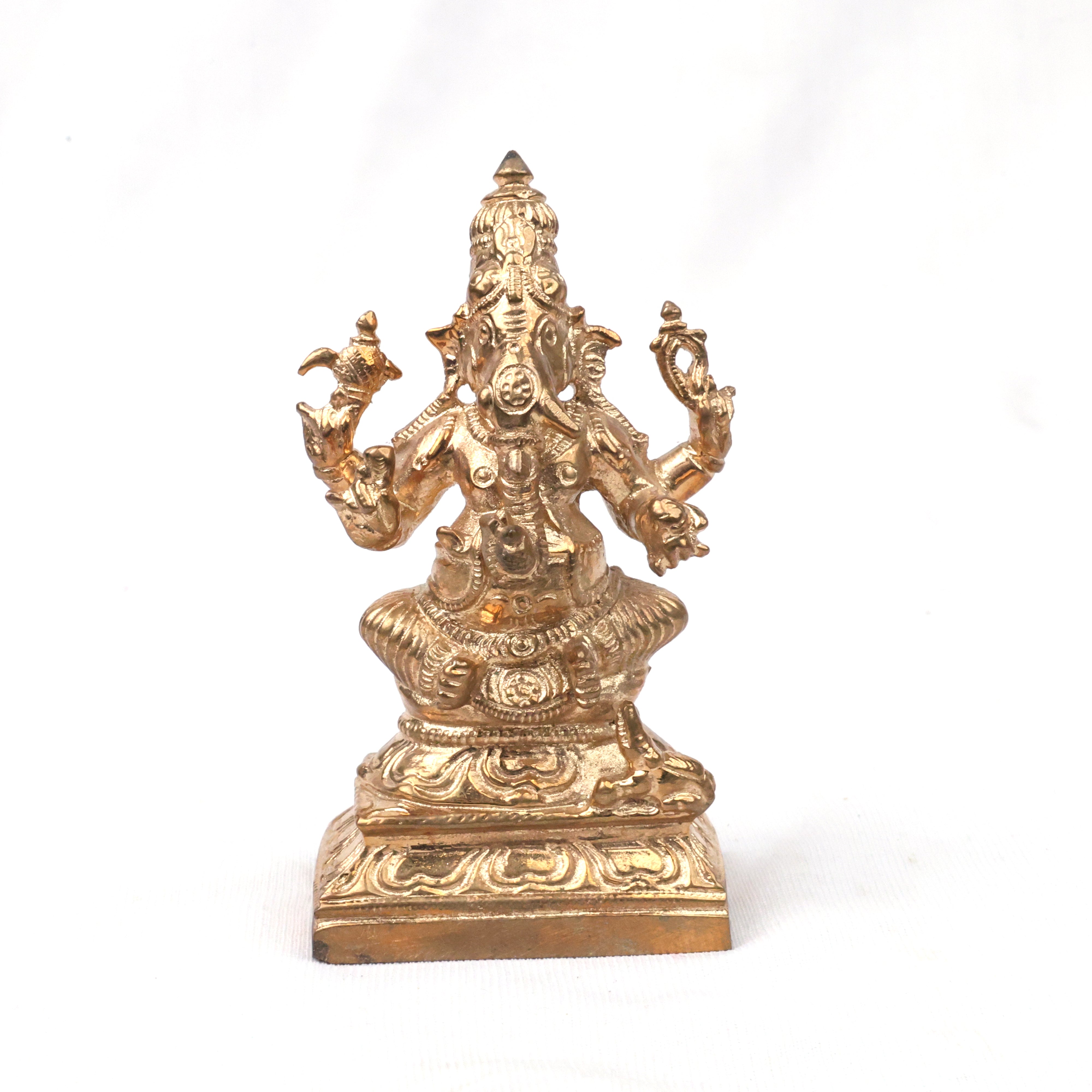 Panchaloga Vinayagar in Square Beedam 3.5inch