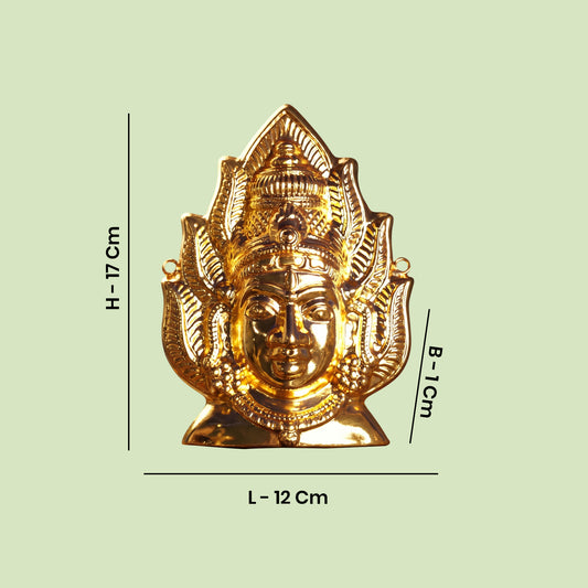 Amman Face - Sudar - Gold Coated for Temple Alankaram