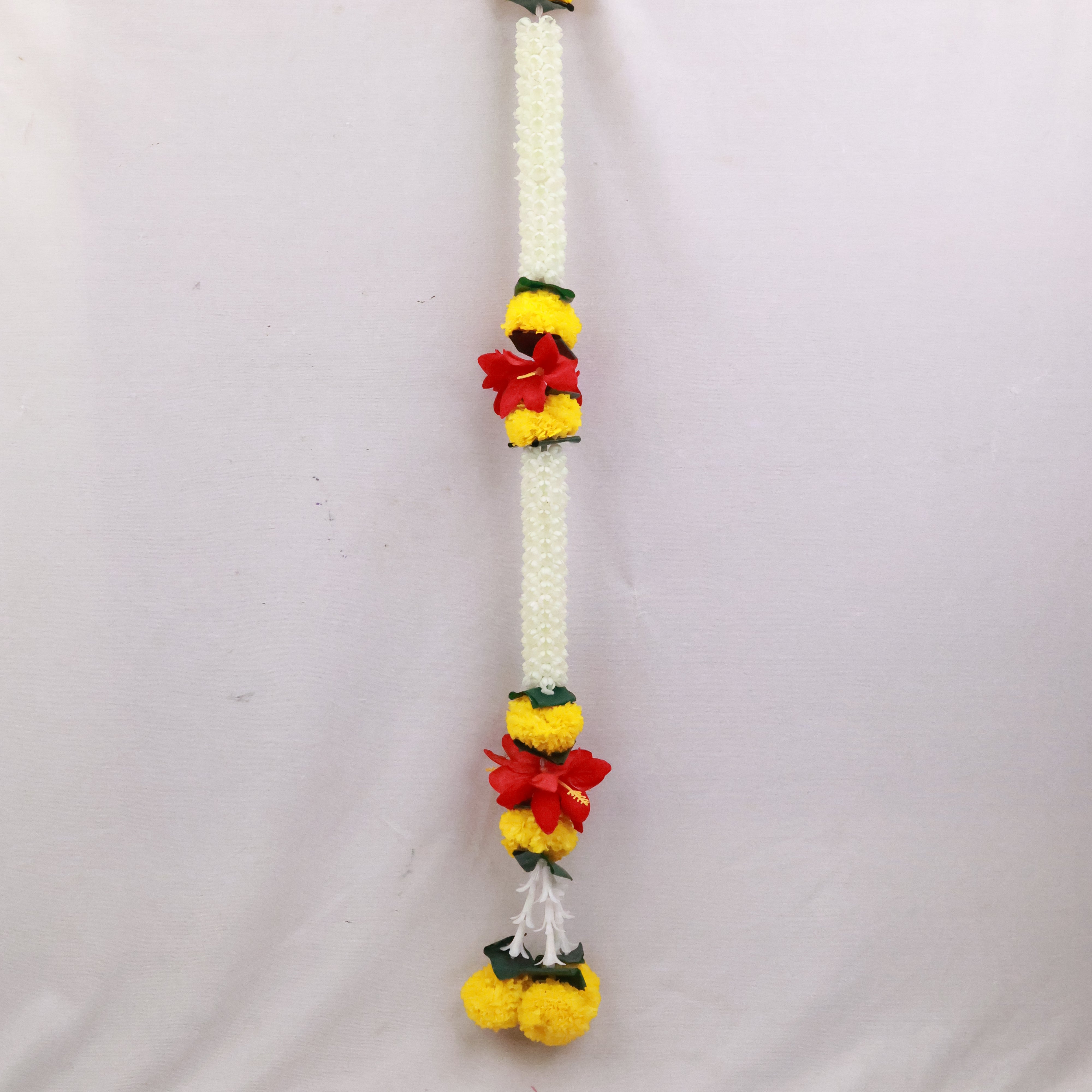 Artificial Flower Malai - Single Line Thoran for Festive and Traditional Decoration