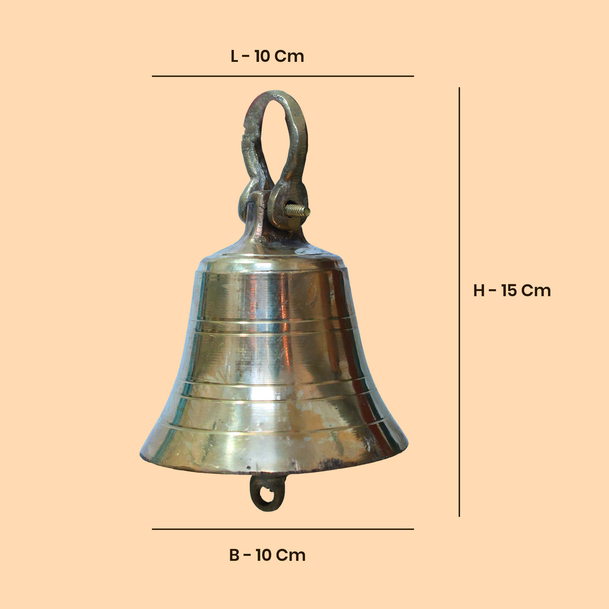 Brass Kovil Bell (Small Size) for Daily Prayer