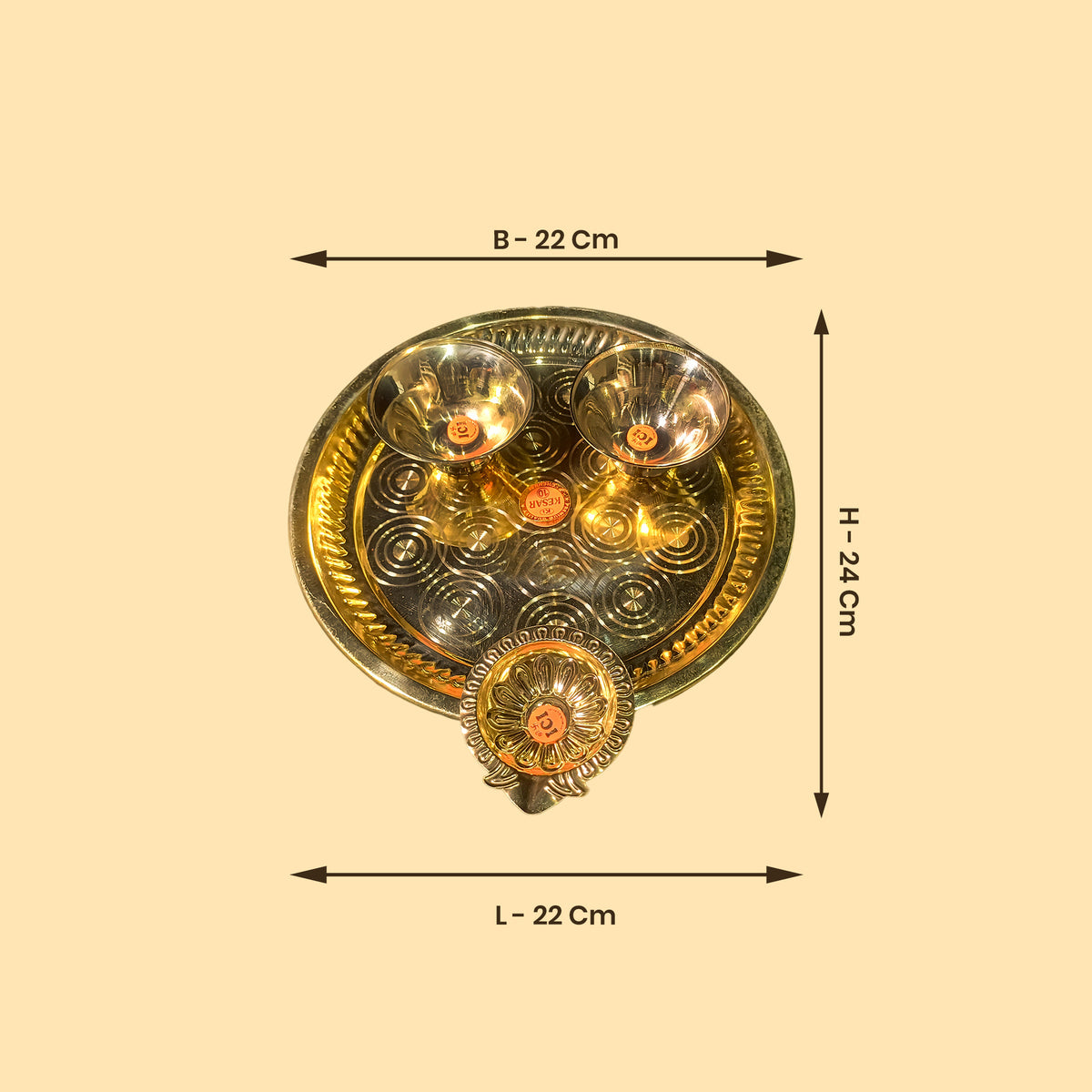 Aarti Plate for Daily Puja Rituals