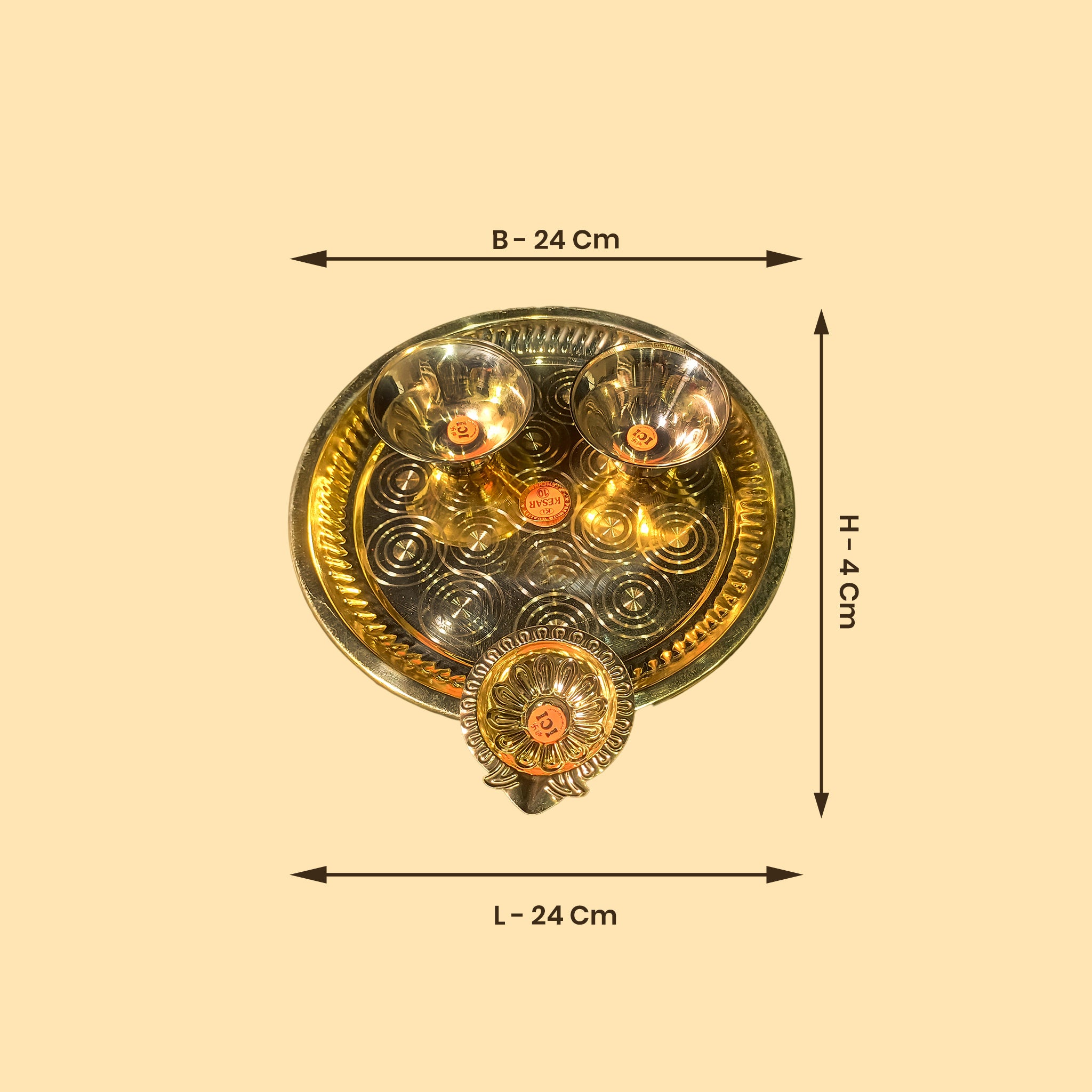 Aarti Plate for Daily Puja Rituals