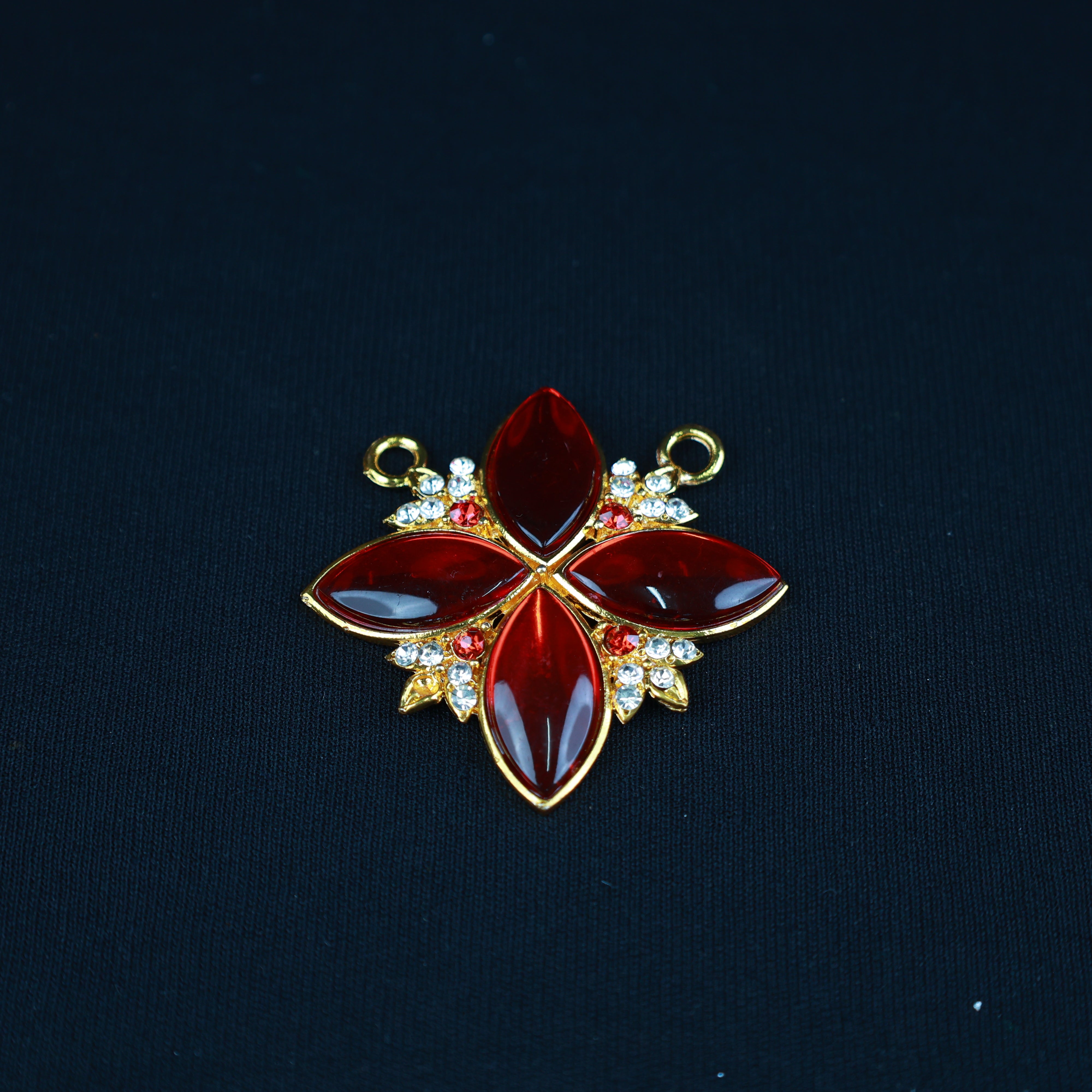 Pathakam/Pendent - Square - Red for Goddess Alankaram