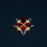 Pathakam/Pendent - Square - Red for Goddess Alankaram
