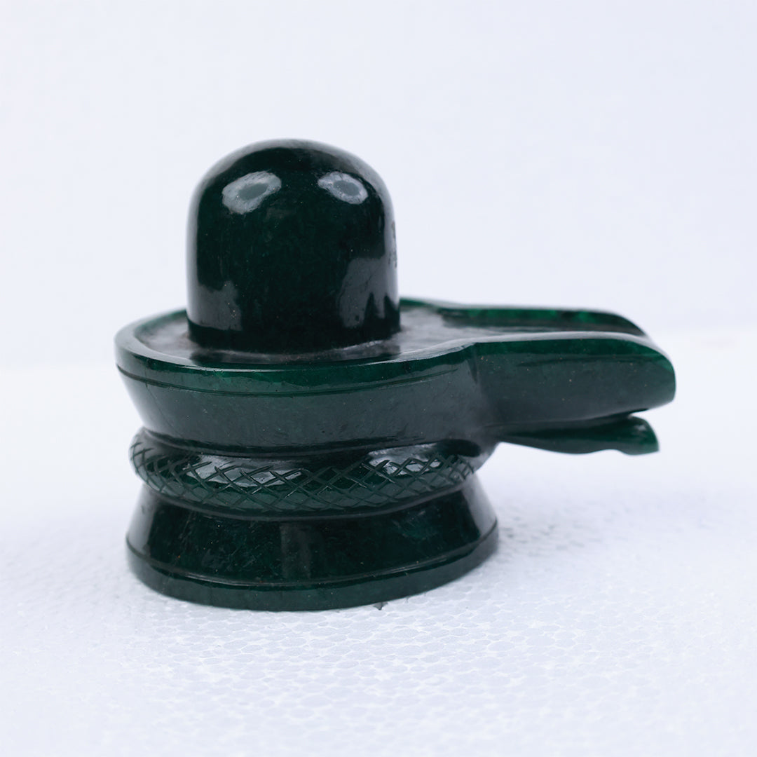 Maragadha Siva Lingam 4.5 inch