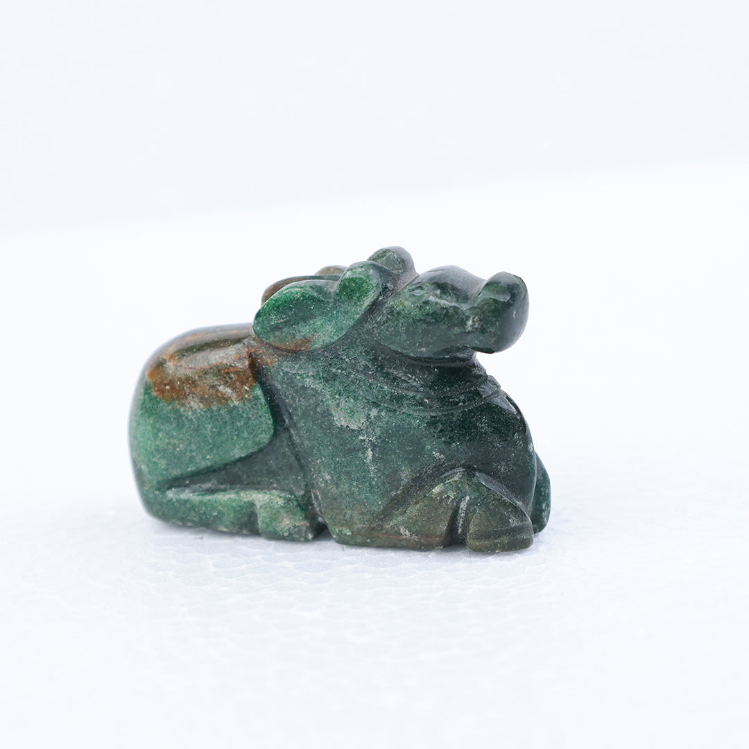 Maragadha Nandhi Idol – Green Stone Nandhi for Pooja