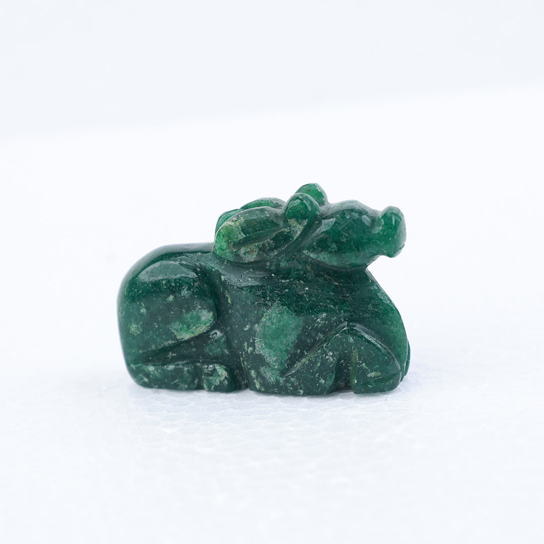 Maragadha Nandhi Idol – Green Stone Nandhi for Pooja