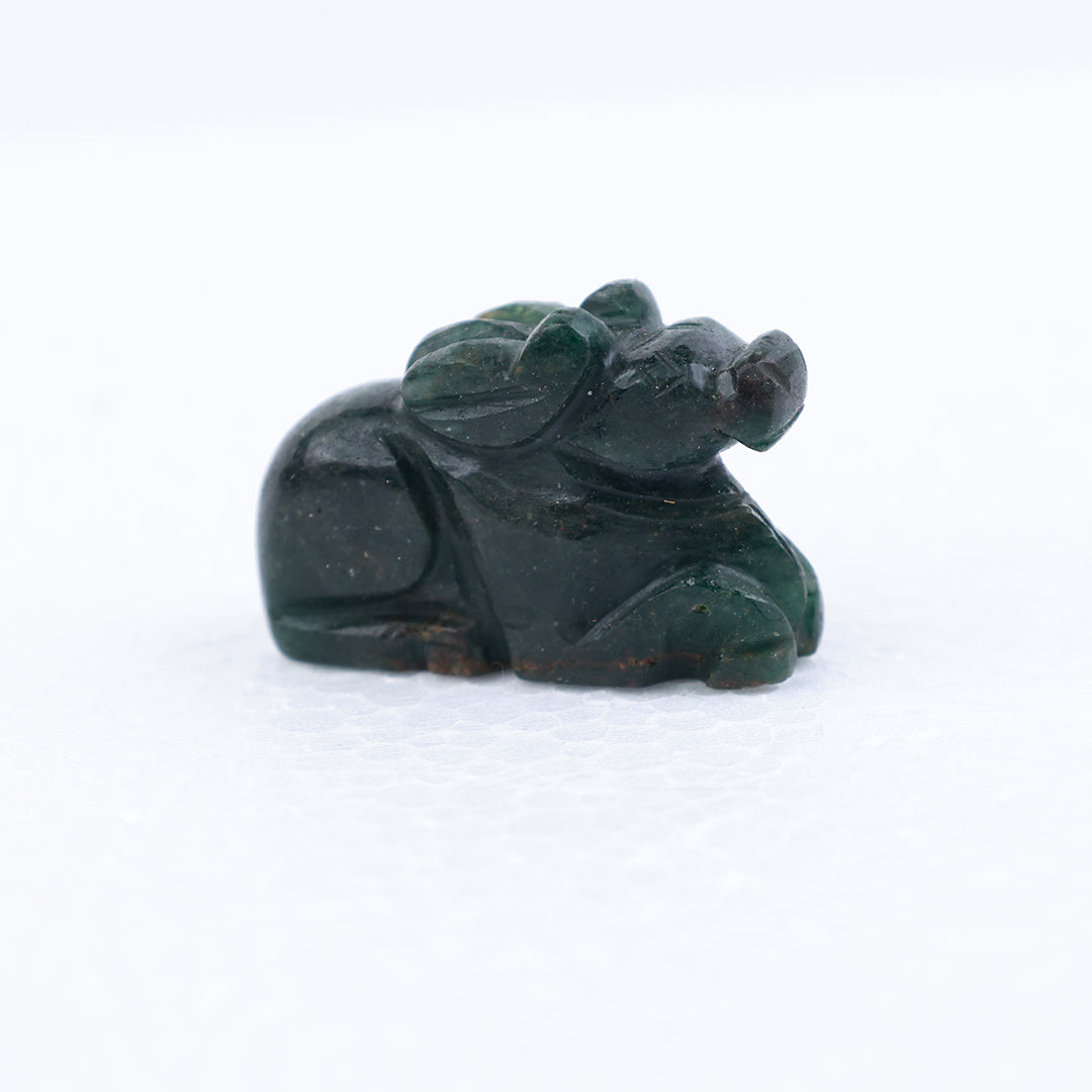 Maragadha Nandhi Idol – Green Stone Nandhi for Pooja