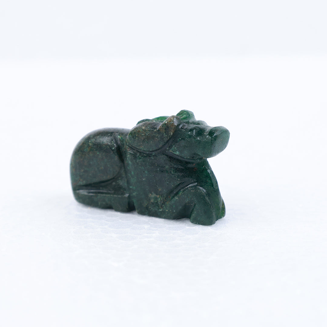 Maragadha Nandhi Idol – Green Stone Nandhi for Pooja