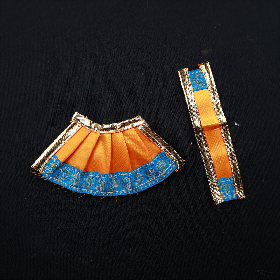 Amman Pavadai Satin 4inch for Puja Worship