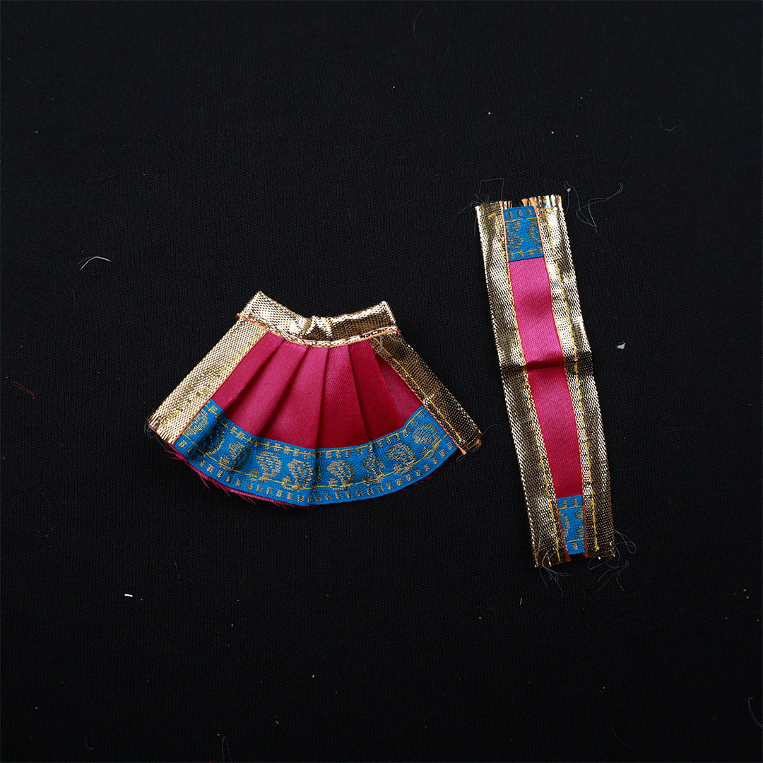 Amman Pavadai Satin 2.5inch for Devi Worship