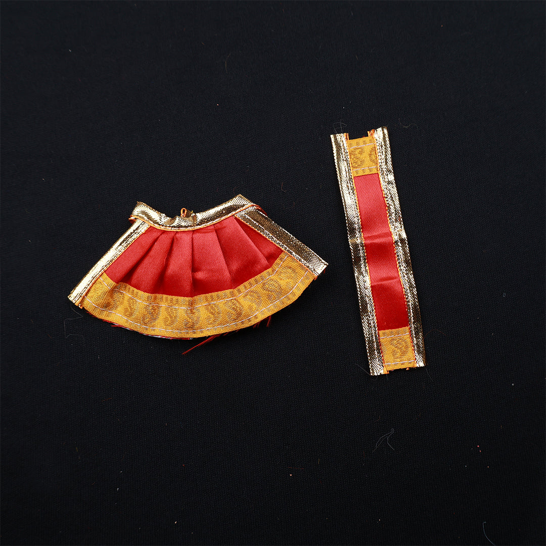 Amman Pavadai Satin 2.5inch for Devi Worship
