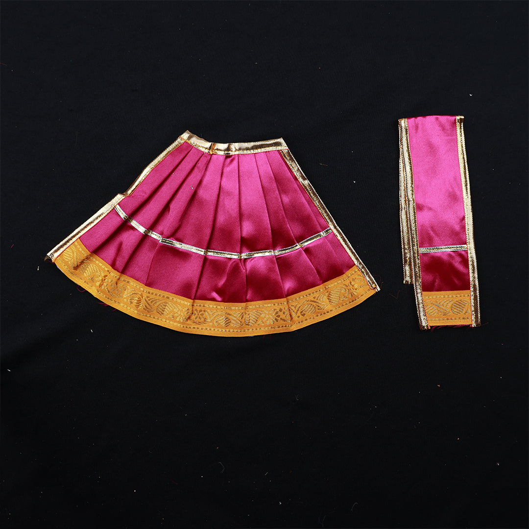 Amman Pavadai Satin 5inch for Deity Dressing