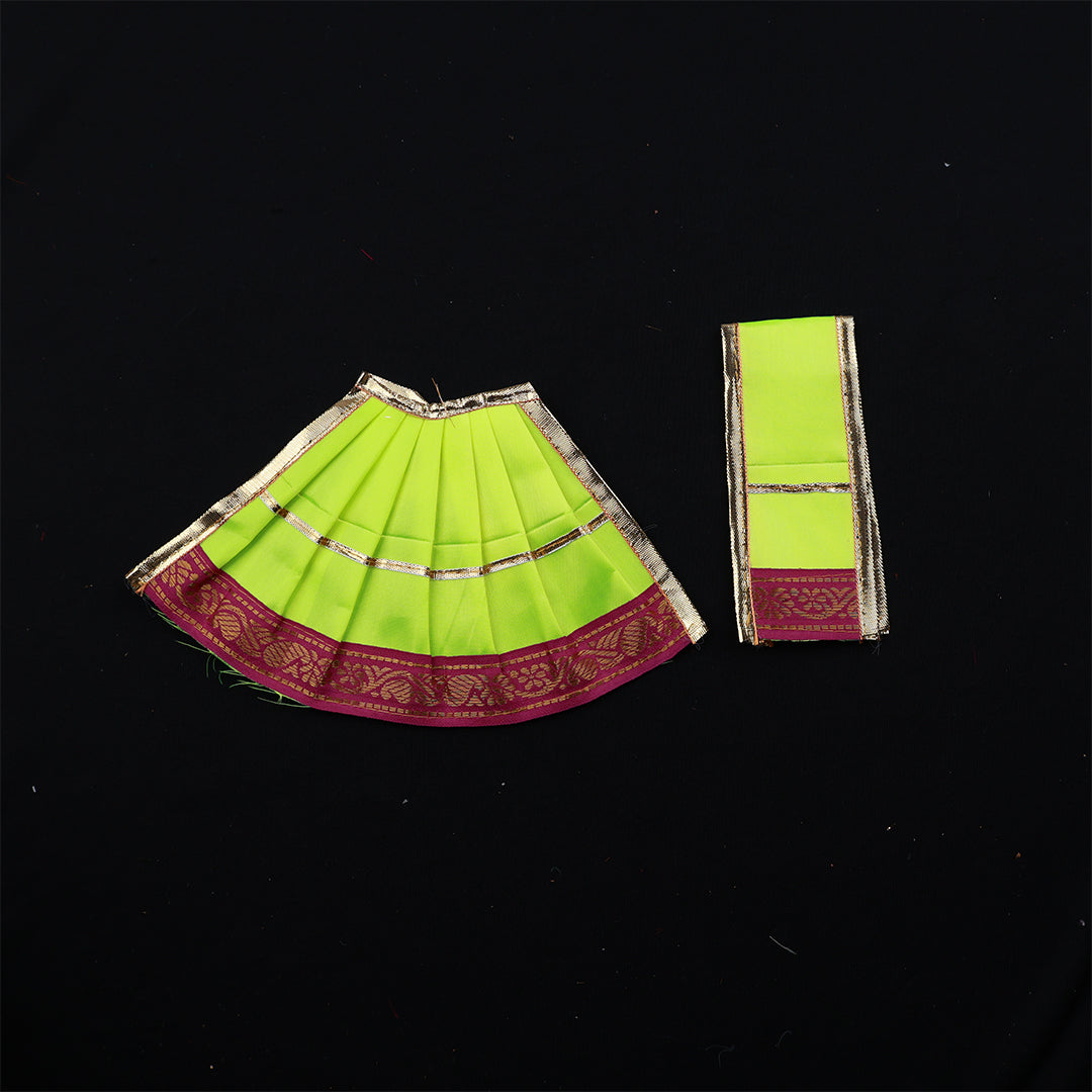 Amman Pavadai Satin 5inch for Deity Dressing