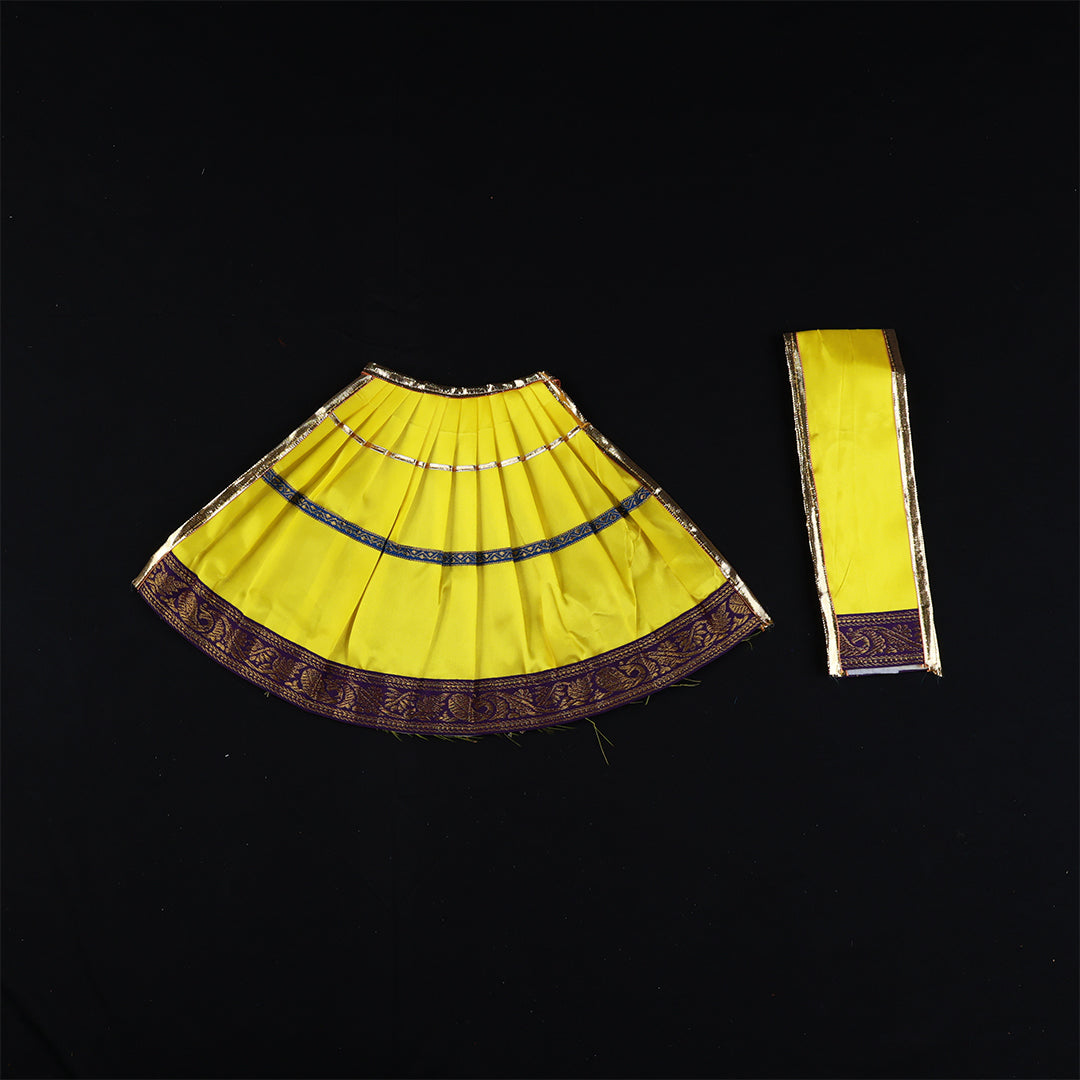 Amman Pavadai Satin 8inch for Divine Adornment