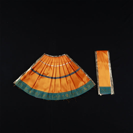 Amman Pavadai Satin 15inch for Temple Alankaram