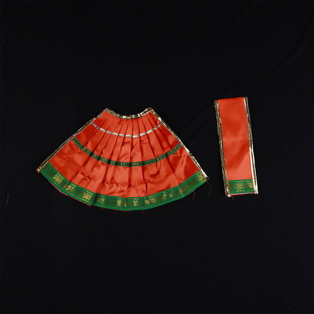 Amman Pavadai Satin 15inch for Temple Alankaram