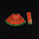 Amman Pavadai Satin 8inch for Divine Adornment