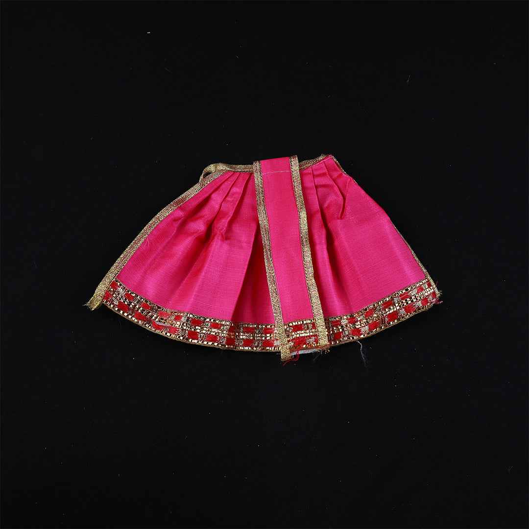 Amman Pavadai Satin Gold 5inch - Model 3