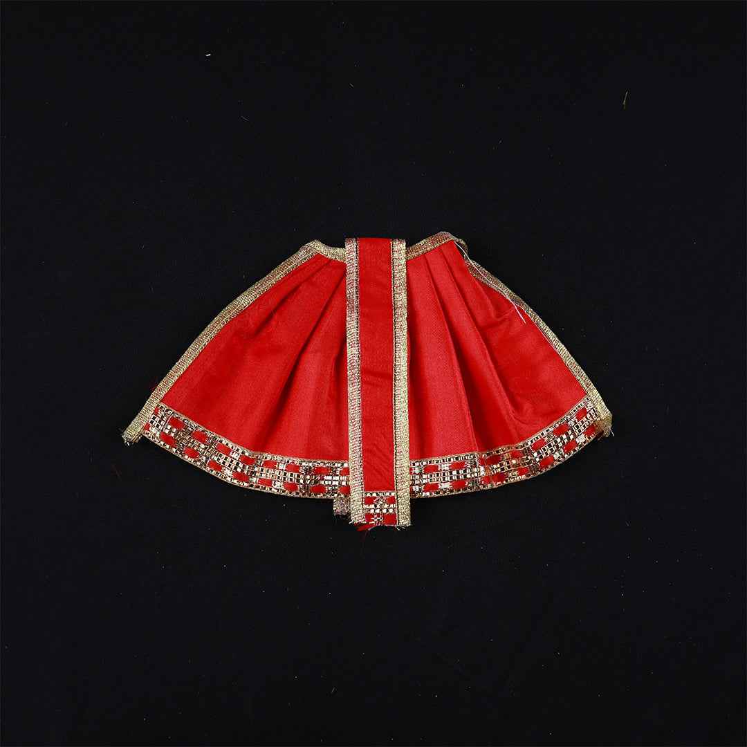Amman Pavadai Satin Gold 5inch - Model 3