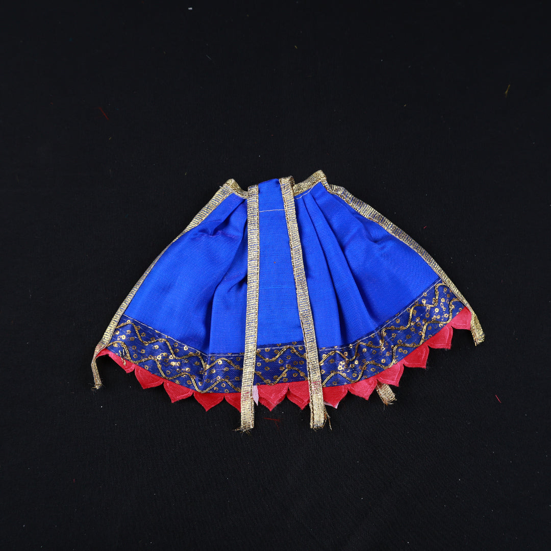 Amman Pavadai Satin Gold 5inch - Model 1