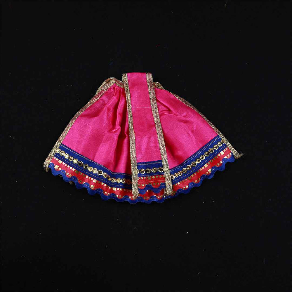 Amman Pavadai Satin Gold 5inch - Model 2