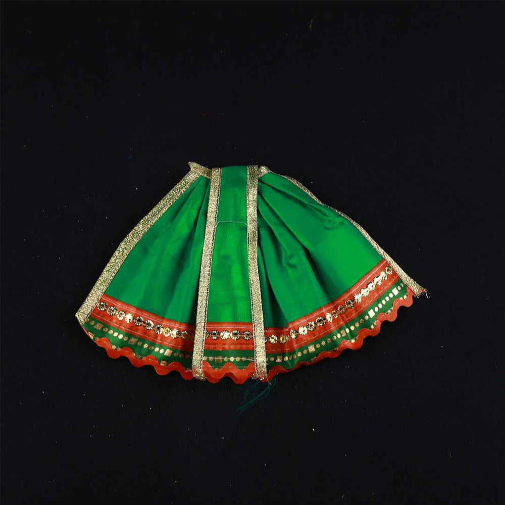 Amman Pavadai Satin Gold 5inch - Model 2