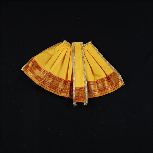 Amman Pavadai Satin Gold 6inch - Model 2