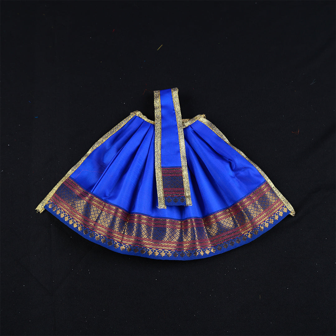Amman Pavadai Satin Gold 6inch - Model 2