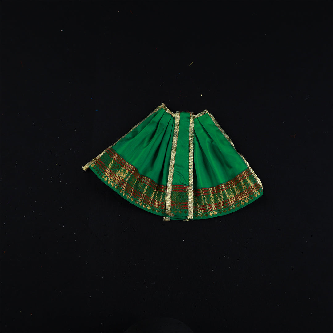 Amman Pavadai Satin Gold 6inch - Model 2