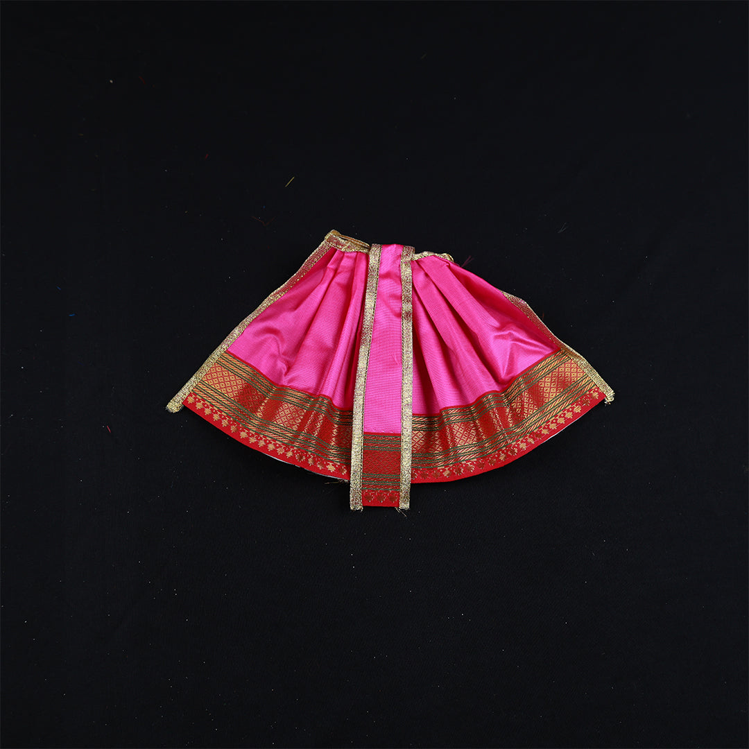 Amman Pavadai Satin Gold 6inch - Model 2