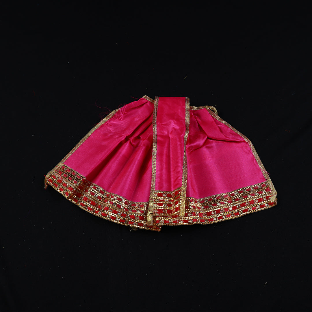 Amman Pavadai Satin Gold 8inch - Model 1