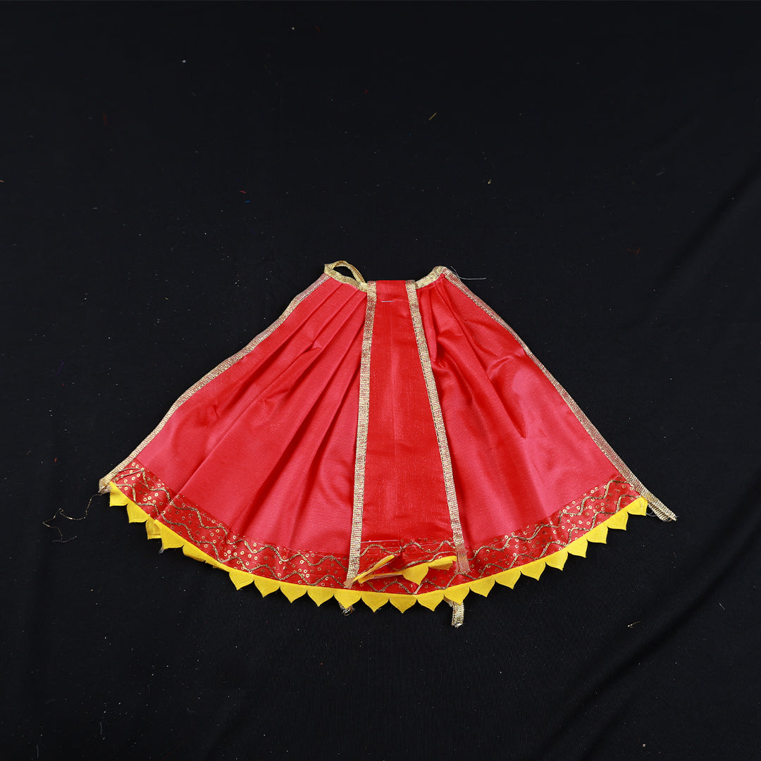 Amman Pavadai Satin Gold 10inch - Model 1