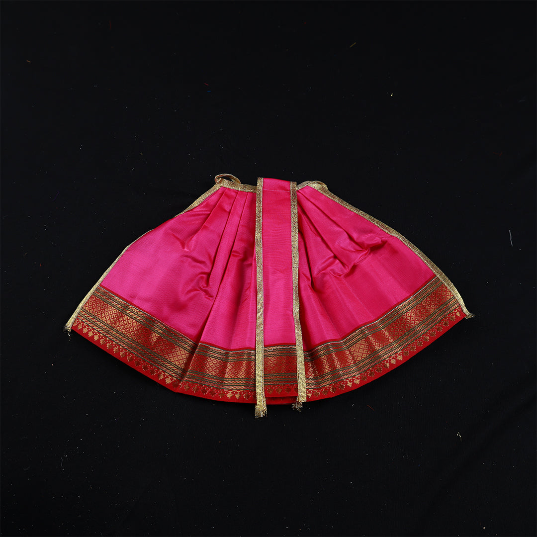 Amman Pavadai Satin Gold 8inch - Model 2