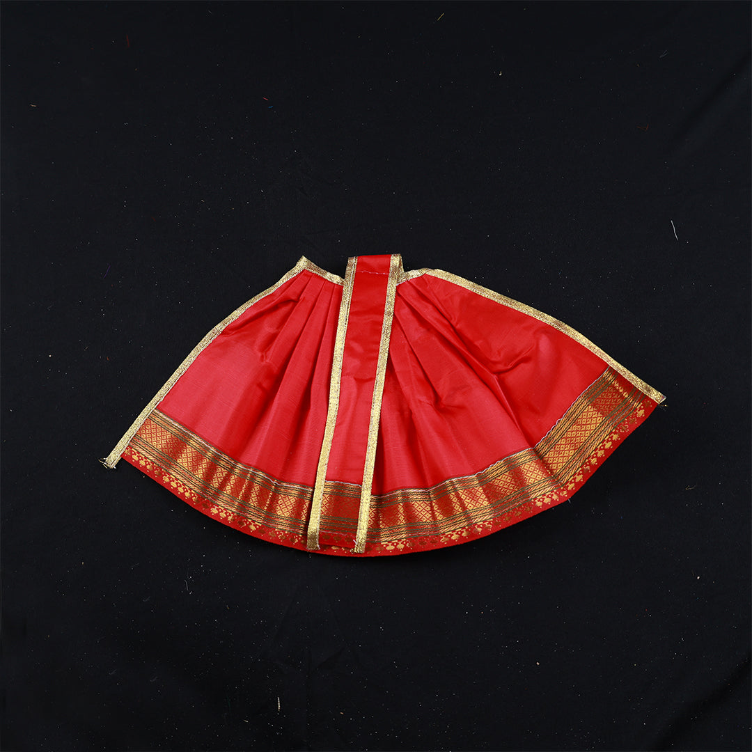 Amman Pavadai Satin Gold 8inch - Model 2