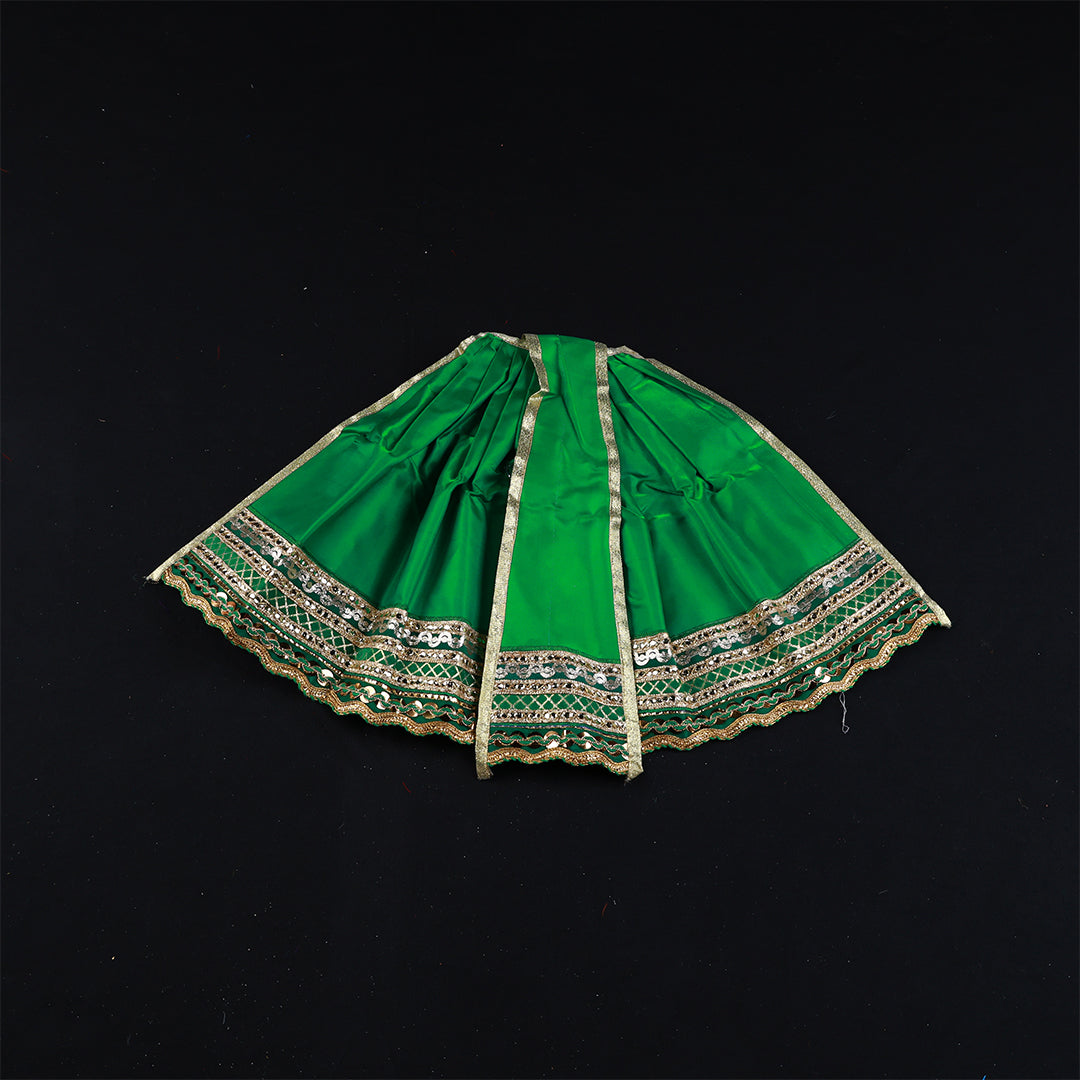 Amman Pavadai Satin Gold 12inch - Model 1