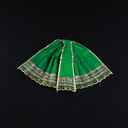 Amman Pavadai Satin Gold 12inch - Model 1
