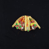 Amman Pavadai Fancy Border 2.5inch for Divine Adornment