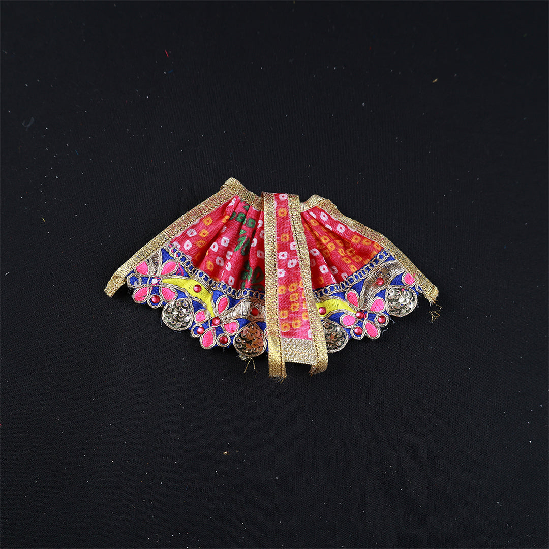 Amman Pavadai Fancy Border 4.5inch for Sacred Rituals