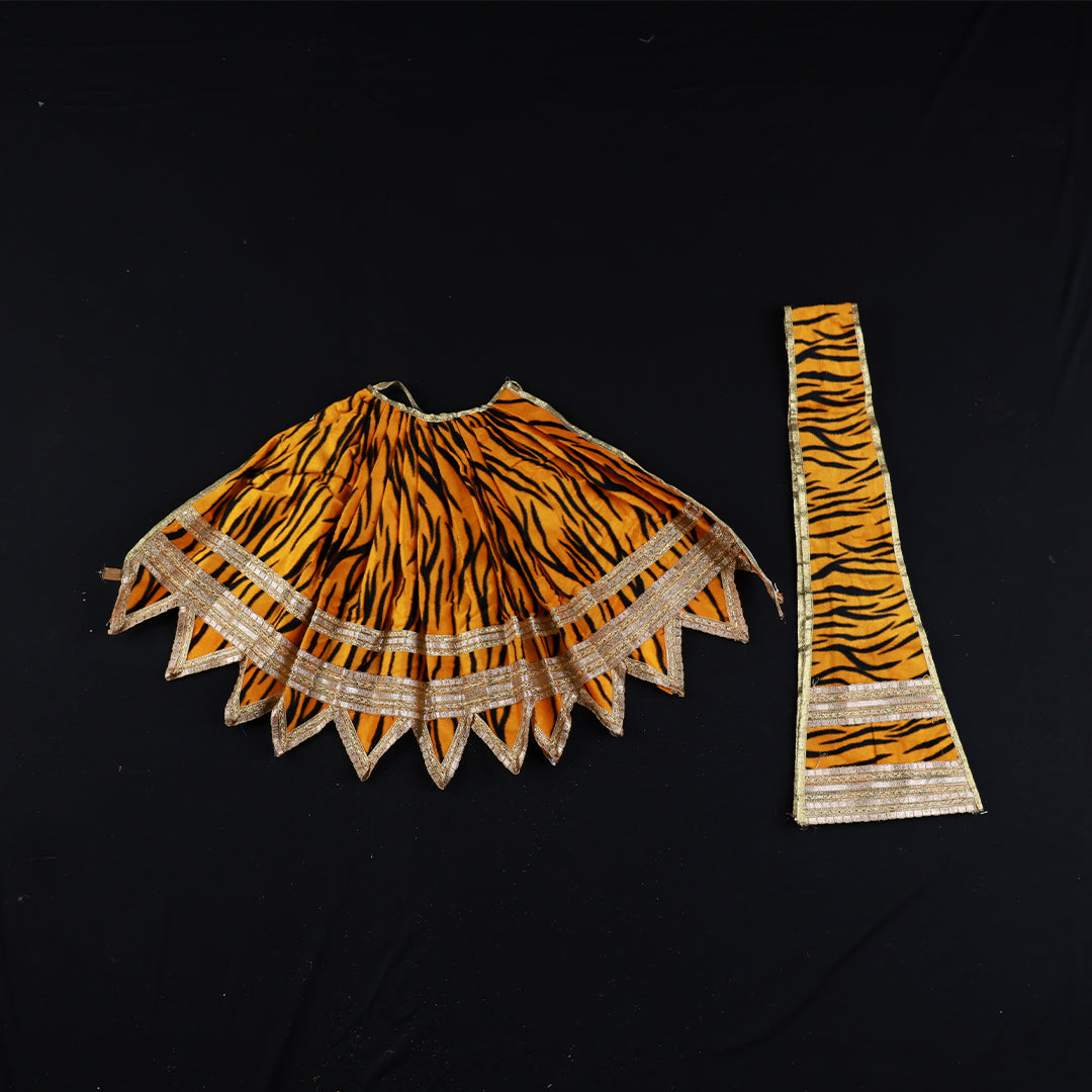 Sivan Dress for Idols - For Traditional Decor and Alankaram
