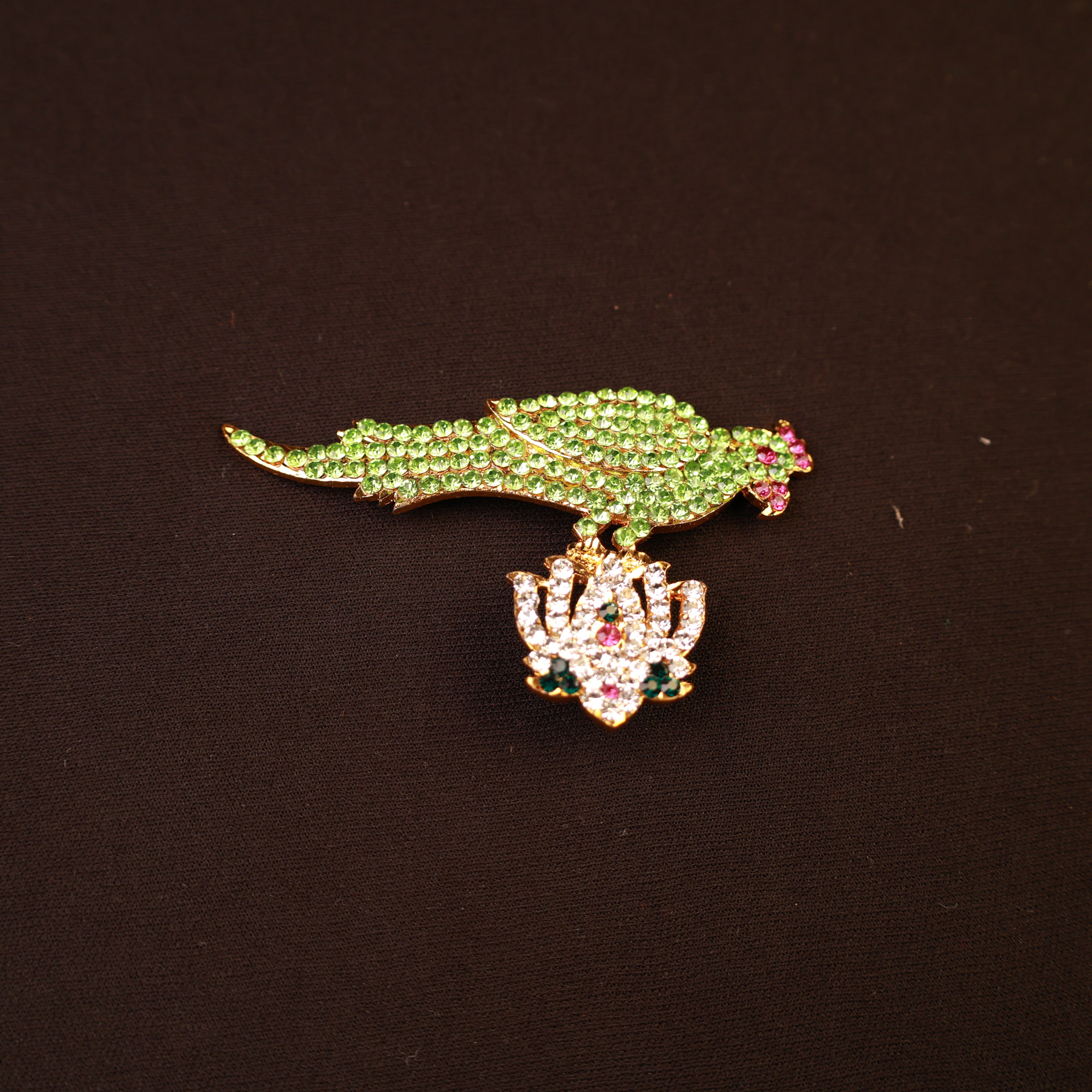 Stone Parrot for Amman Alangaram and Temple Decor